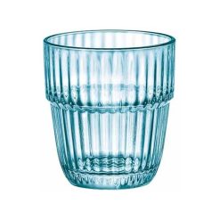 VASO BARSHINE ROCKS ICE AZUL 30 cl. APILABLE BAJO BORMIOLI