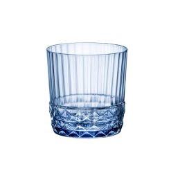 VASO AMERICA '20 S 30 cl. ROCKS SAPPHIRE AZUL  BORMIOLI