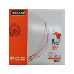 VAJILLA OPAL 18 Pz. DOMITILLE ROJO ARCOPAL