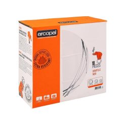 VAJILLA OPAL 18 Pz. DOMITILLE NEGRO ARCOPAL