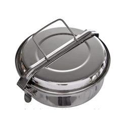 FIAMBRERA INOX 18 cm. C/ASA 2 PLATOS IBILI