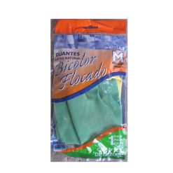 GUANTE GOMA BICOLOR T/Peq. B/12 Uds.
