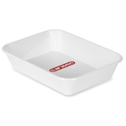 BANDEJA HONDA PLASTICO BLANCA 20x15x4 cm. Nº1 ARAVEN
