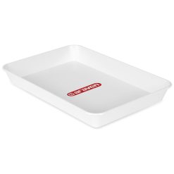 BANDEJA HONDA PLASTICO BLANCA 35x24x4 cm. Nº3 ARAVEN