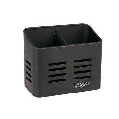 ESCURRECUBIERTOS INOX NEGRO C/SEPARADOR LIFESTYLE