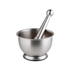 MORTERO INOX C/MAZA 12º cm.