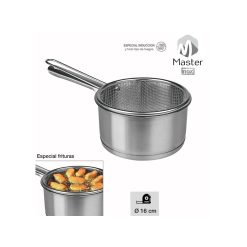CAZO INOX 16 cm. C/CESTILLO FREIDOR LIFESTYLE Rf.3168