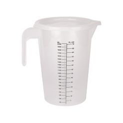 JARRA MEDIDORA 2 L. C/TAPA P.P. TRASLUCIDA