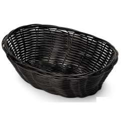 PANERA RATTAN OVAL NEGRA 24 cm.  SUPREM