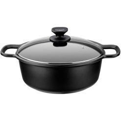 CACEROLA alta Induc Alum/Fund 32 cm. MONIX TAPA CRISTAL