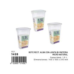 FIAMBRERA Rectg. Plast. HERMETICA 4 CIERRES 1'5 L. ALTA