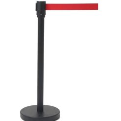 POSTE SEPARADOR CON CINTA ROJA EXTENSIBLE