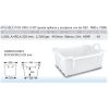 CUBETA Apil Y Encaj C/ASAS BLANCA 40L. 65x45x32 cm. CONGOST