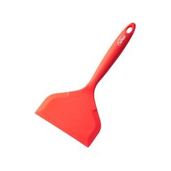 ESPATULA SILICONA VOLTEADORA 25x12 cm. ROJA INOXIBAR