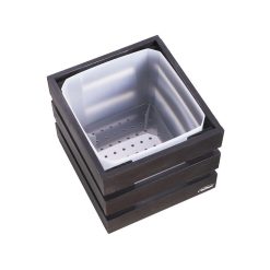 CUBITERA MADERA BLANCA 5'5 L. CUBO POLIPRO INOXIBAR &