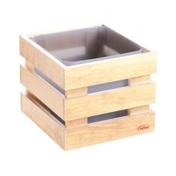 CUBITERA MADERA 10 L. CUBO POLIPRO INOXIBAR &