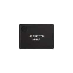 TABLA FIBRA RESINA NEGRA 38x28 cm. CARNE C/CANAL Y SALSA ARCOS 692410 &