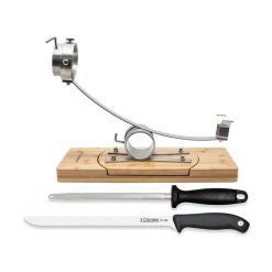 JAMONERO GIRATORIO BASCULANTE Y ROTATORIO 360º B/MADERA 3 CLAVELES