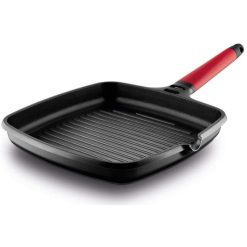 GRILL Induc.  27x27 cm. CASTEY Alum/Fund. M/ROJO