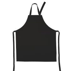 DELANTAL PETO NEGRO C/CINTA 75x85 cm. AXARQUIA