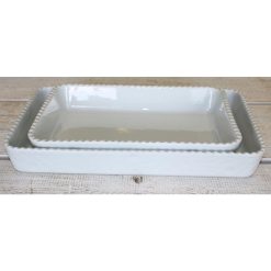 FUENTE Rectg. 40x24 cm. F/CORDON BLANCA ESTIL CERAMIC