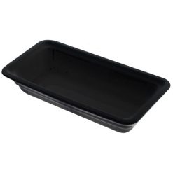BANDEJA GN 1/2 35 mm.B/LISO NEGRA Porc.ESTIL CERAMIC