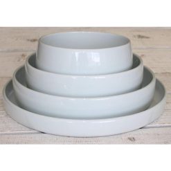 BOWL BARRIL 26 cm. Porc.BLANCO ESTIL CERAMIC