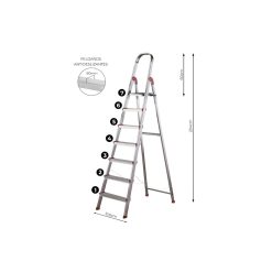 ESCALERA ALUMINIO 7 PELDAÑOS.