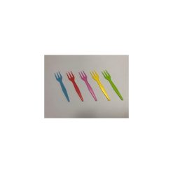 MINI TENEDOR MAIZ 8'5 cm. COLORES BOLSA 500 Uds