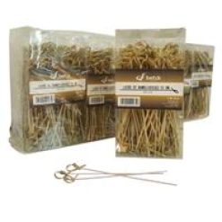 PINCHO BAMBU VERDE C/LAZO 15 cm. C/PVC 200 uds. BETIK