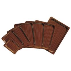BANDEJA MADERA 38X27 CAOBA
