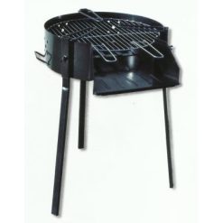 BARBACOA HIERRO Epoxi NEGRA C/SOPORTE 50 cm.