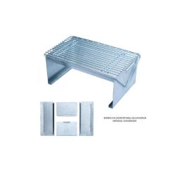 BARBACOA GALVANIZADA DESMONTABLE 51x30x20 cm. FLORES CORTES