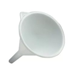 EMBUDO PLASTICO BLANCO Ind. 29 cm.