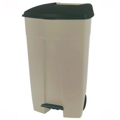 CUBO BASURA PEDAL C/RUEDAS 120 L