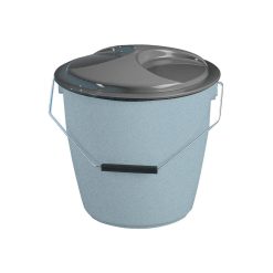 CUBO BASURA 16 L.C/TAPA PLAST GRANITO