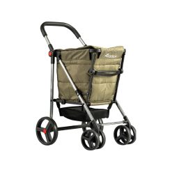 CARRO COMPRA BASKET KAKI ROLSER