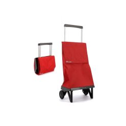 CARRO COMPRA 2 R. PLEGAMATIC ROJO ROLSER