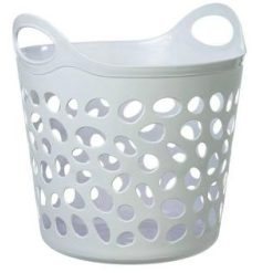 CESTO MULTIUSO CALADO Plast. FLEXIBLE BLANCO TOYMA