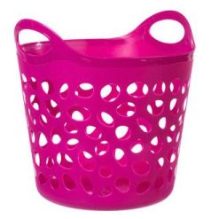 CESTO MULTIUSO CALADO Plast. FLEXIBLE VIOLETA TOYM