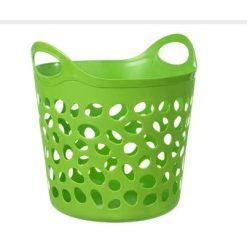 CESTO MULTIUSO CALADO Plast. FLEXIBLE PISTACHO TOY