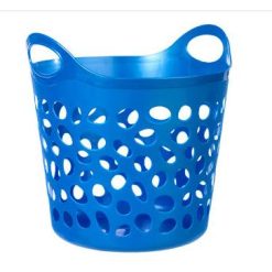 CESTO MULTIUSO CALADO Plast. FLEXIBLE AZUL  TOYMA