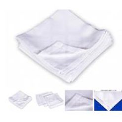 SERVILLETA SATEN BLANCO 50x50 cm. CAPET 2 cm. 50/50