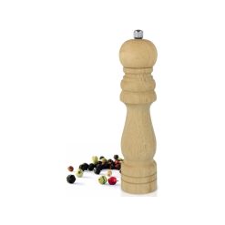MOLINILLO PIMIENTA MADERA 21 cm. C/NATURAL METALTE