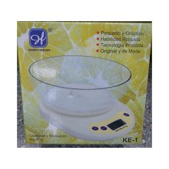 BALANZA COCINA C/BOWL 5 Kg.(1 Gr) DIGITAL