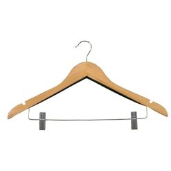 PERCHA ARMARIO MADERA C/PINZAS SET 3 Uds.