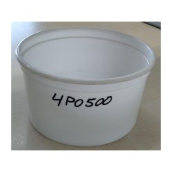 TARRINA MICRO 500 cc. C/600 Uds. BLANCA