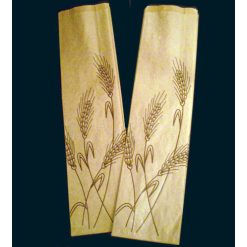 BOLSA PAPEL KRAFT 9+5x50 (10+3) cm. BLANCA 1000 uds.