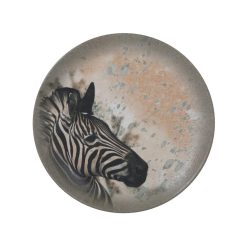 PLATO SAVANNA CEBRA LLANO ø25x2.5cm. BONNA