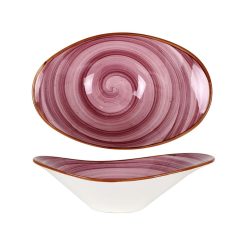 BOWL PURPLE OVAL 23x16x8cm. BONNA &